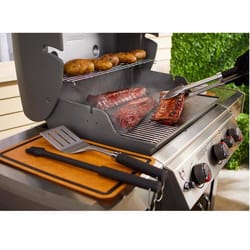 BBQ Grill Cleaning Brush Stainless Steel Barbecue Cleaner Scraper 16.5in  Handle
