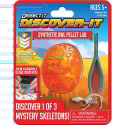 Top Secret Toys Discover It Owl Pellet Lab Synthetic Dissection Kit Orange