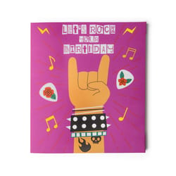 Two Left Feet Birthday Greeting Card Let's Rock