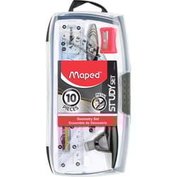 Maped 10 in. Math Tool Set with Protractor 10 pc