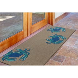 Liora Manne Frontporch 2 ft. W X 5 ft. L Blue Novelty Polyester Runner Rug