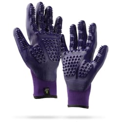 HandsOn Purple All Pets Grooming Gloves