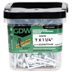 Big Timber No. 7 X 1-1/4 in. L Star White Fine Stripping Screw 1110 pk