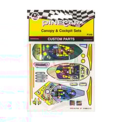 PineCar Custom Parts With Decal Multicolored