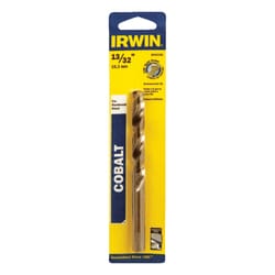 Irwin 13/32 in. X 5-1/4 in. L Cobalt Alloy Steel Drill Bit Straight Shank 1 pc