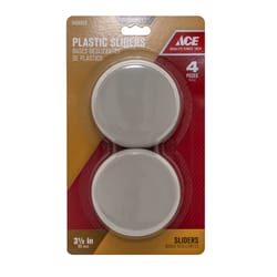 Ace Brown Plastic Slide Glide 4 pk