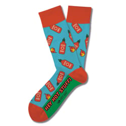 Two Left Feet Unisex Hey Hot Stuff S/M Socks Blue