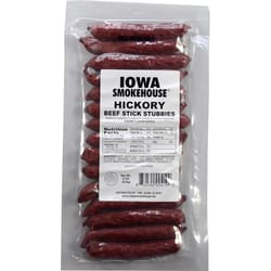 IOWA SMOKEHOUSE Hickory Beef Stick Stubbies 8 oz Packet