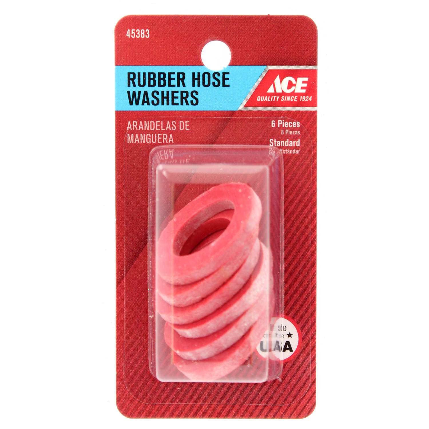 Ace 3/4 in. Dia. Rubber Garden Hose Coupling Washer 6 Ace Hardware