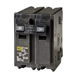 Square D HomeLine 20 amps Surge 2-Pole Circuit Breaker