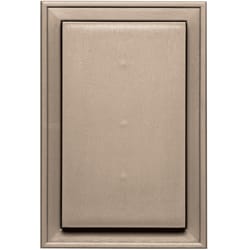 Builders Edge 12 in. H X 8 in. W X 1-1/2 in. L Prefinished Wicker Vinyl Mounting Block