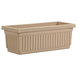 HC Companies Venetian 6.38 in. H X 24 in. W Plastic Fluted Flower Box Sandstone