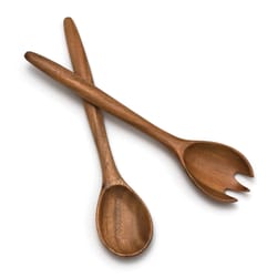 Lipper International Natural Acacia Wood Salad Server 2 pc