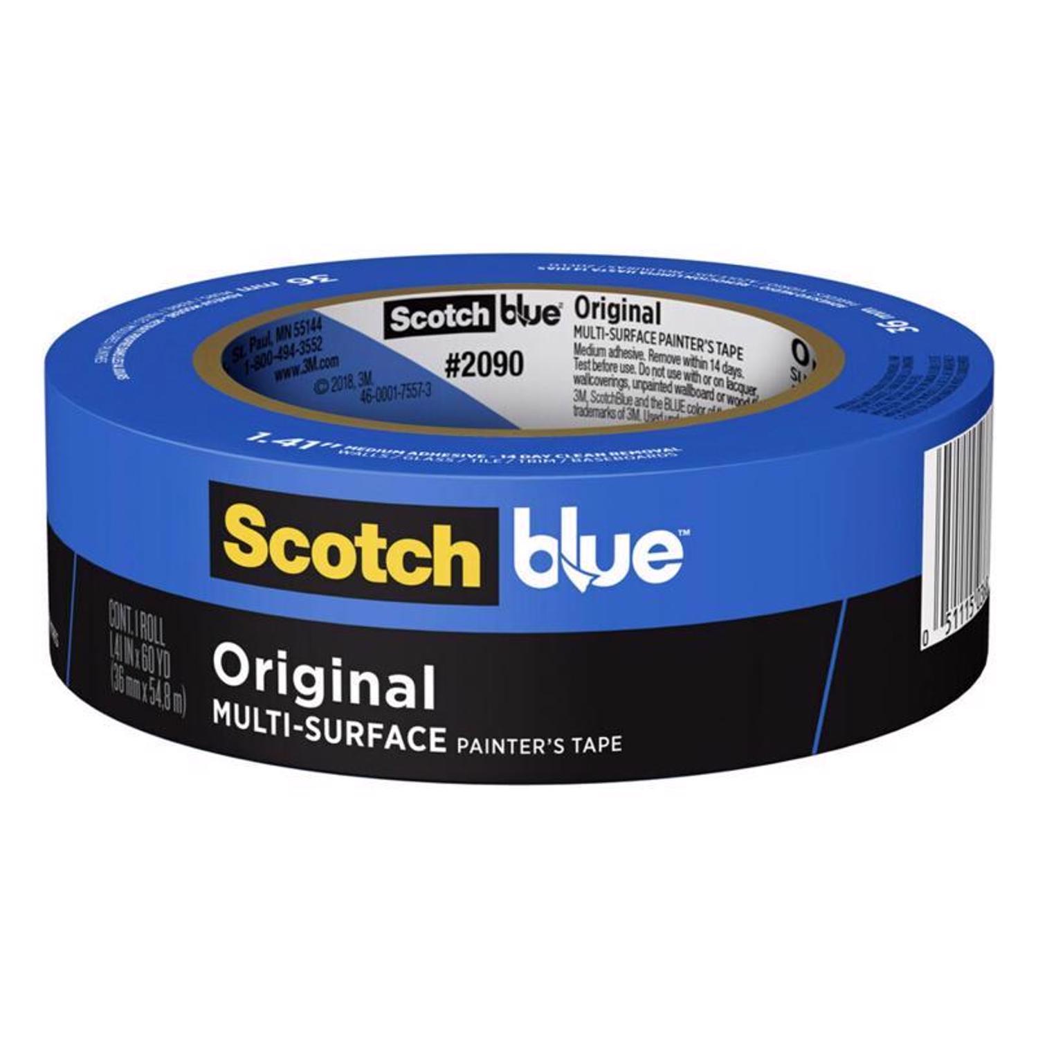 ScotchBlue 1.41 in. W X 60 yd L Blue Medium Strength Original 
