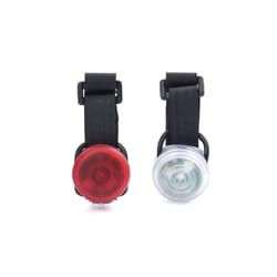 Kikkerland Fiets Silicone Bike Light Red/White