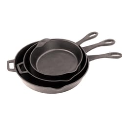 Bayou Classic Cast Iron Grilling Skillet 3 pk