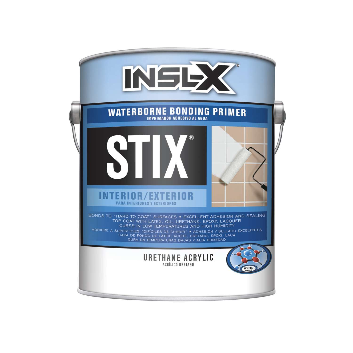 Inslx Stix White Flat OilBased Acrylic Urethane Bonding Primer 1 gal