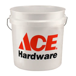 Leaktite White 5 gal Plastic Food Safe Bucket - Ace Hardware