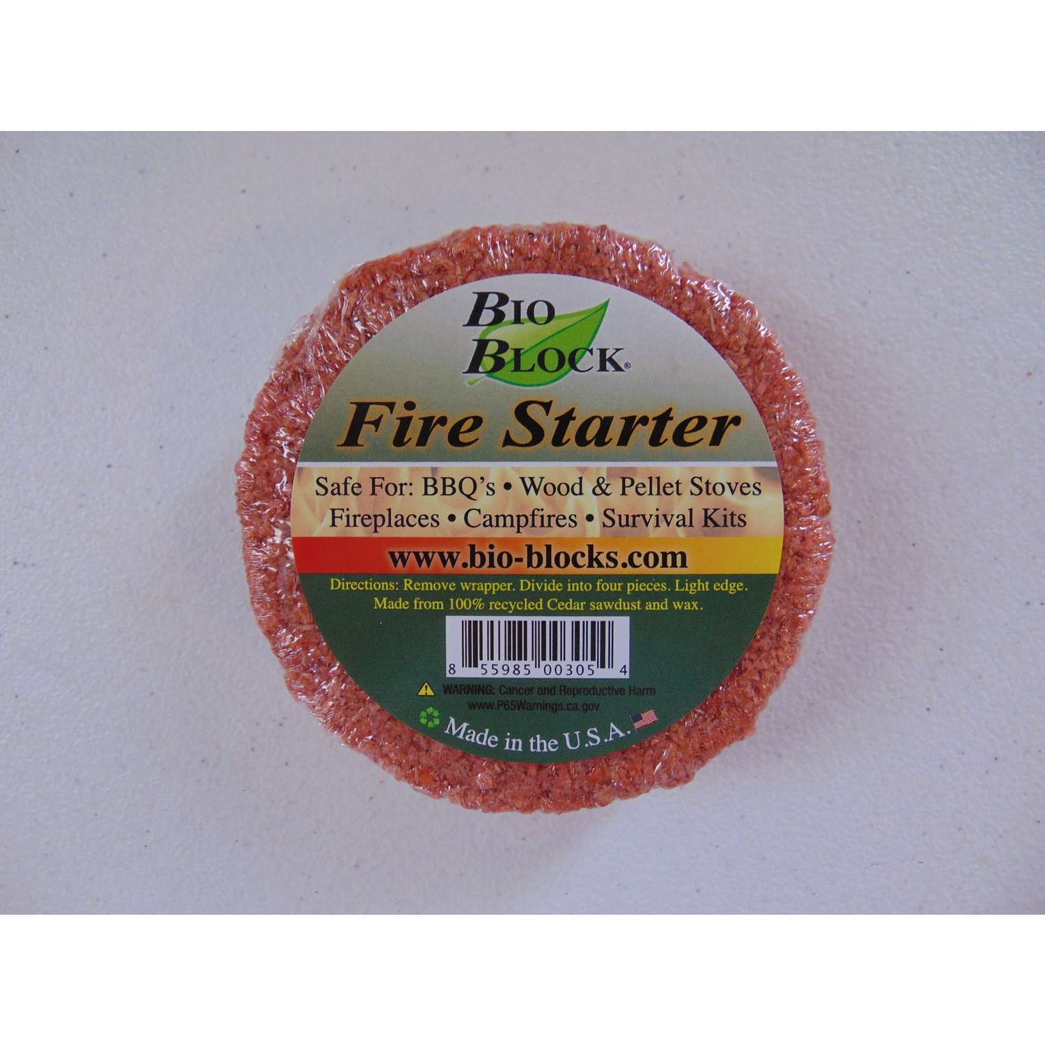 BIO BLOCK Saw Dust Fire Starter 30 min 6.5 lb - Ace Hardware