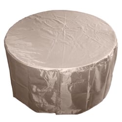 Hiland PVC Coated Polyester Fire Pit Cover 23 in. H X 48 in. W X 48 in. D