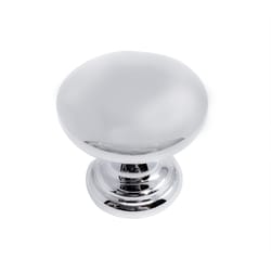 Laurey Summerland Transitional Round Cabinet Knob 1 in. D 1.00 in. Satin Nickel 1 pk