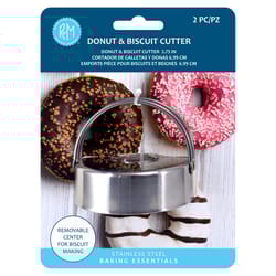 R&M International Corp International 3 in. Donut and Biscuit Cutter Silver 2 pc