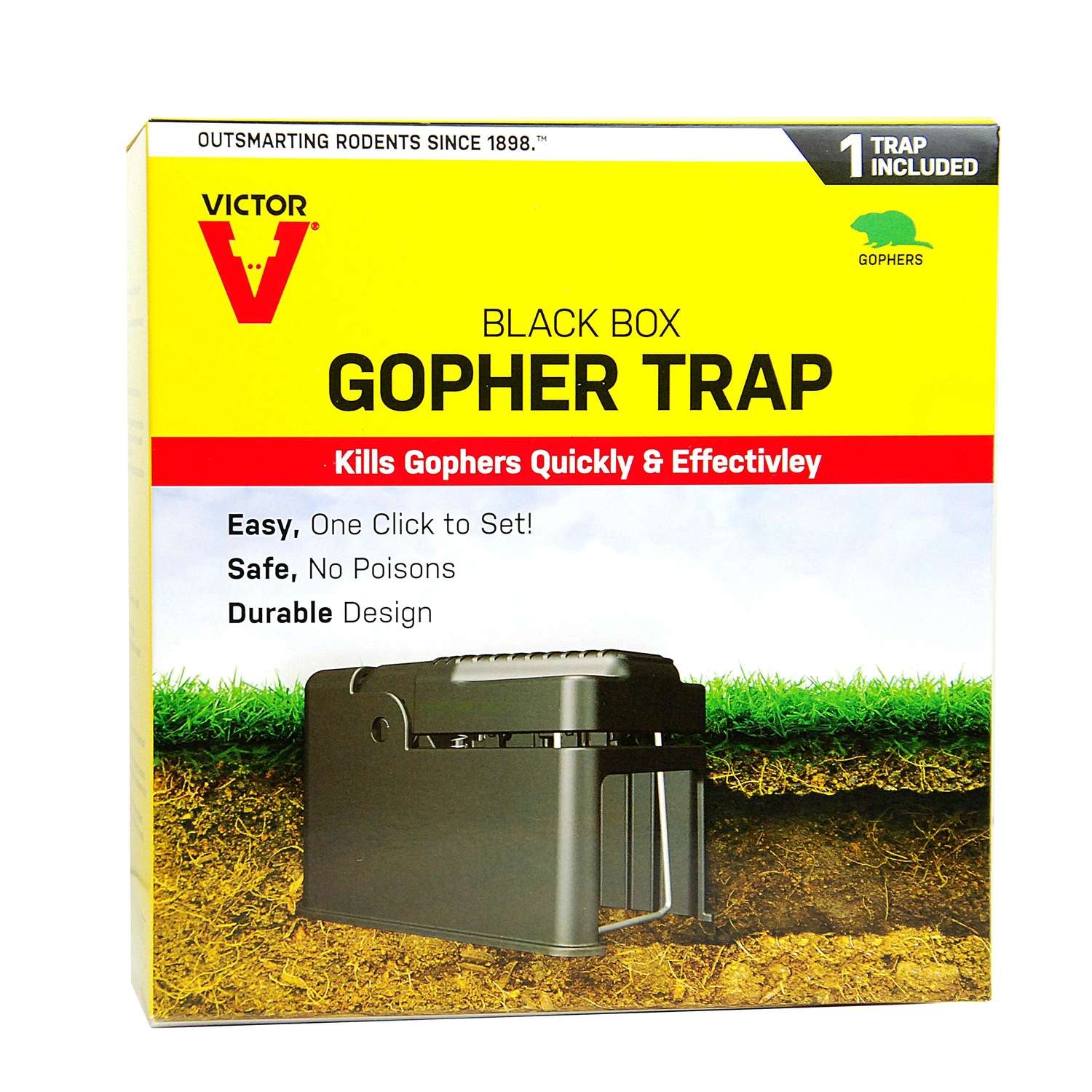 Victor Black Box Choker Loop Animal Trap For Gophers 1 pk - Ace Hardware