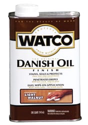 Watco Transparent Light Walnut Oil-Based Danish Oil 1 qt