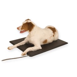 K&H Pet Prodcuts Lectro-Kennel Black Plastic Heated Pet Mat 16.5 in. W X 22.5 in. L