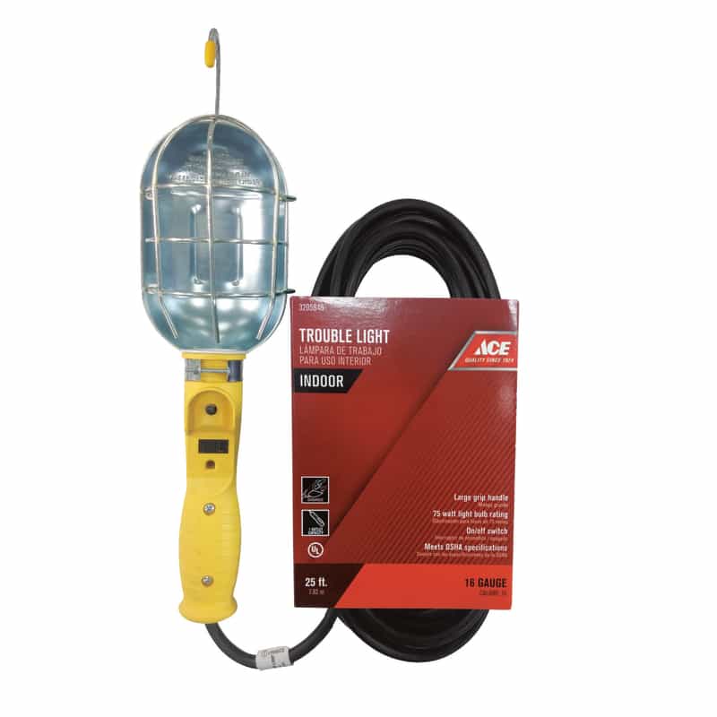 Ace 75 watts Incandescent Work Light Ace Hardware