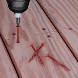 HILLMAN Deck Plus No. 10 Ga. X 2-1/2 in. L Red Star Flat Head Exterior Deck Screws 5 lb 365 pk