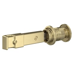 National Hardware Brushed Steel/Zinc Sliding Door Lock