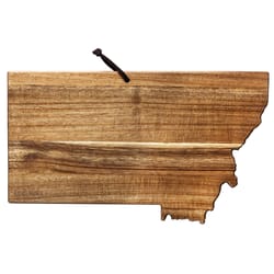 Totally Bamboo Rock and Branch 16 in. L X 9.5 in. W X 0.6 in. Bamboo Montana State Serving & Cutting