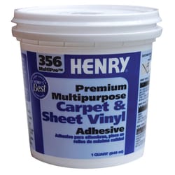 Henry 356 MultiPro Premium Multipurpose High Strength White Carpet & Sheet Vinyl Adhesive 1 qt