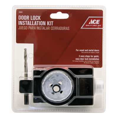 Ace Bi Metal Door Lock Installation Kit Ace Hardware