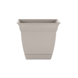 HC Companies Eclipse 7 in. H X 8 in. W X 8 in. D Plastic Contemporary Planter Cottage Stone