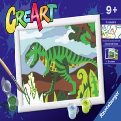 Ravensburger CreArt Roaming Dinosaur Paint By Number Set Multicolored 13 pc