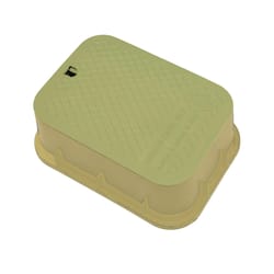 Dura 12 in. W X 6 in. H Rectangular Valve Box with Lid Beige