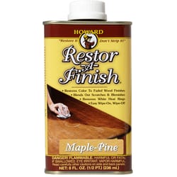 Howard Restor-A-Finish Semi-Transparent Maple Pine Oil-Based Wood Restorer 8 oz