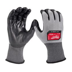 Milwaukee Unisex Indoor/Outdoor Dipped Gloves Black/Gray L 1 pk