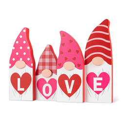 Glitzhome Valentine Love Wooden Gnome Table Decor 1 pc