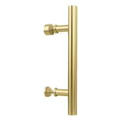 National Hardware Madison 31/32 in. D X 12 in. L Brushed Gold Steel Pull Handle 1 pc