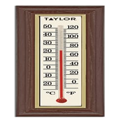 Taylor Wood Grain Thermometer Wood Brown 0 in.