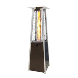 SUNHEAT 11000 BTU Propane Metal Contemporary Square Tabletop Patio Heater 5 sq ft