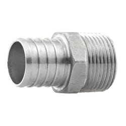 Boshart Industries 1 in. PEX X 3/4 in. D MPT Stainless Steel Adapter