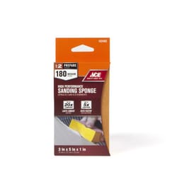 Ace 5 in. L X 3 in. W X 1 in. 180 Grit Extra Fine 2-Sided Sanding Sponge