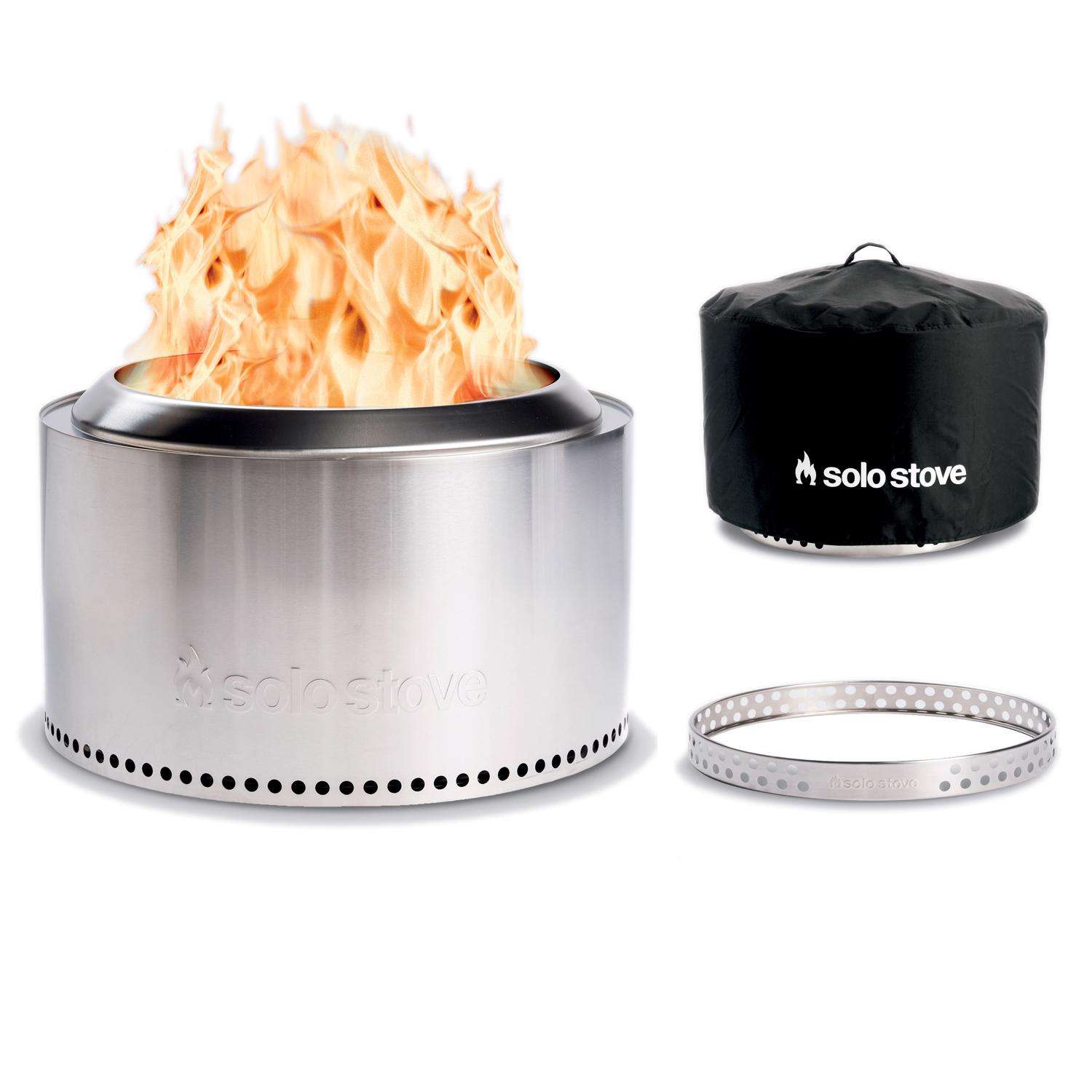 Solo Stove Canyon 30 in. W Stainless Steel Round Wood Fire Pit with Stand -  Ace Hardware