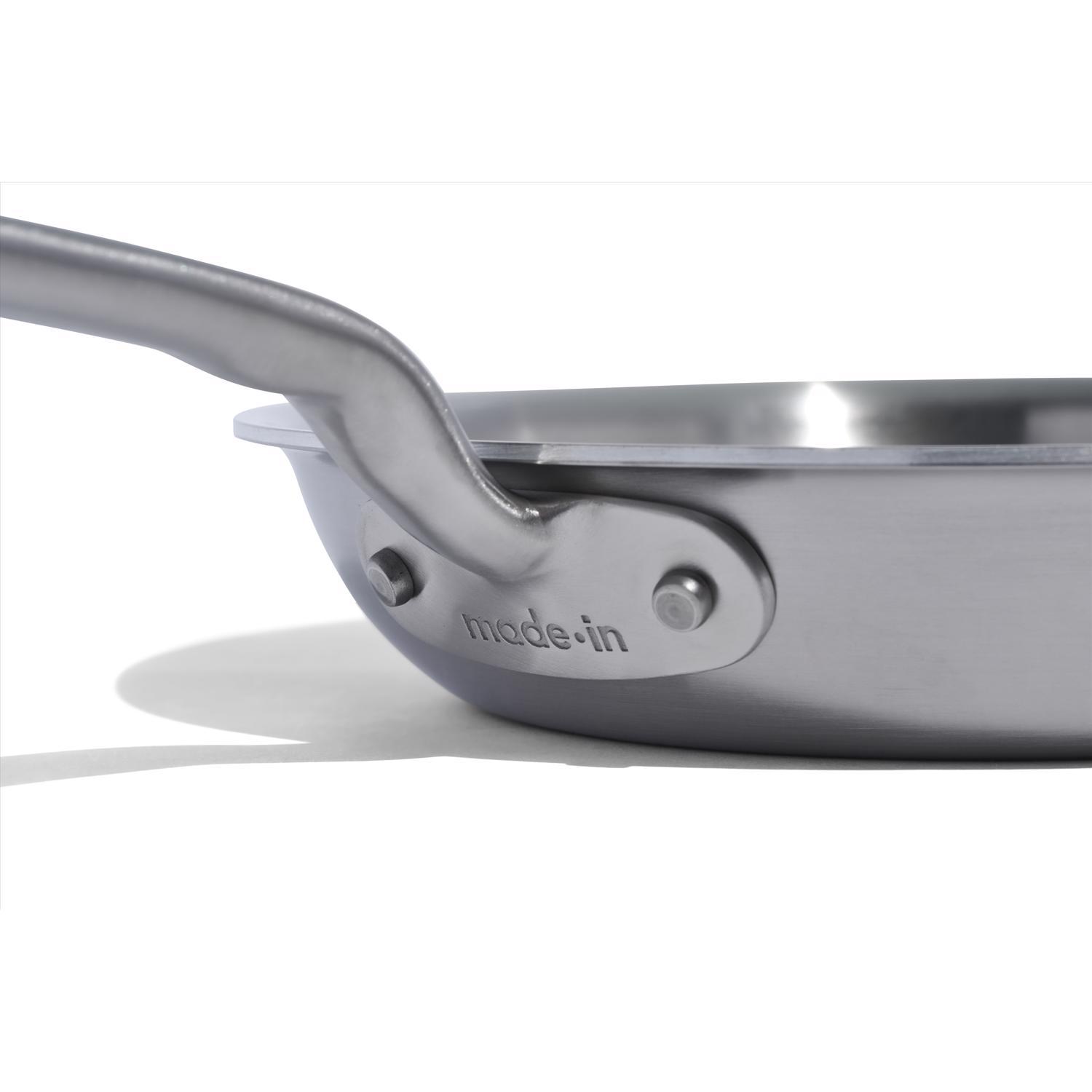 Made In Stainless Steel Fry Pan 8 in. Silver
