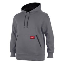 Milwaukee M Long Sleeve Men's Hooded Hoodie Gray