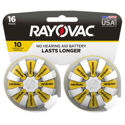 Rayovac Zinc Air 10 1.45 V Battery 16 pk